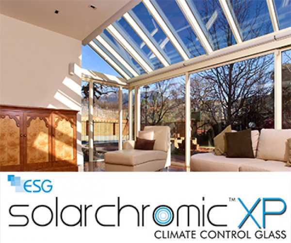 ESG, производитель стеклопакетов, стекло с независимым изменением уровня прозрачности Solarchromic XP