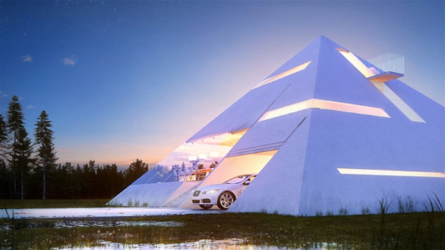окна, остекление, дом-пирамида, Pyramid House окна, остекление, дом-пирамида, Pyramid House