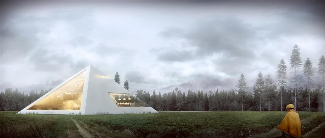 окна, остекление, дом-пирамида, Pyramid House окна, остекление, дом-пирамида, Pyramid House