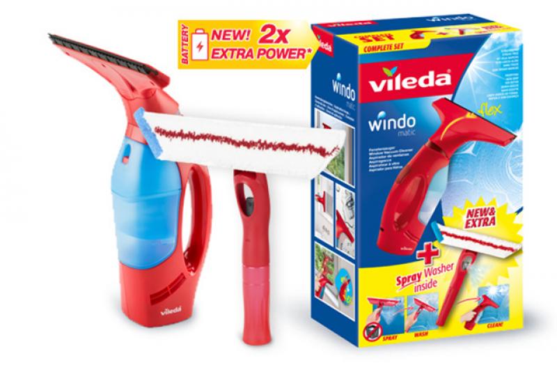 Мойка окон, аккумуляторный стеклоочиститель Windomatic, Vileda Мойка окон, аккумуляторный стеклоочиститель Windomatic, Vileda