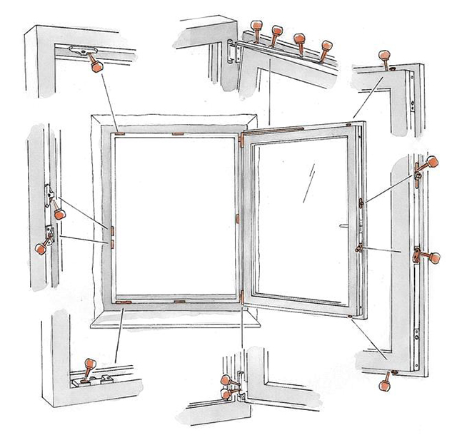 Техническое обслуживание систем фурнитуры, регулировка оконной фурнитуры