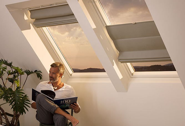 Сменные римские шторы для мансардных окон, Velux Сменные римские шторы для мансардных окон, Velux
