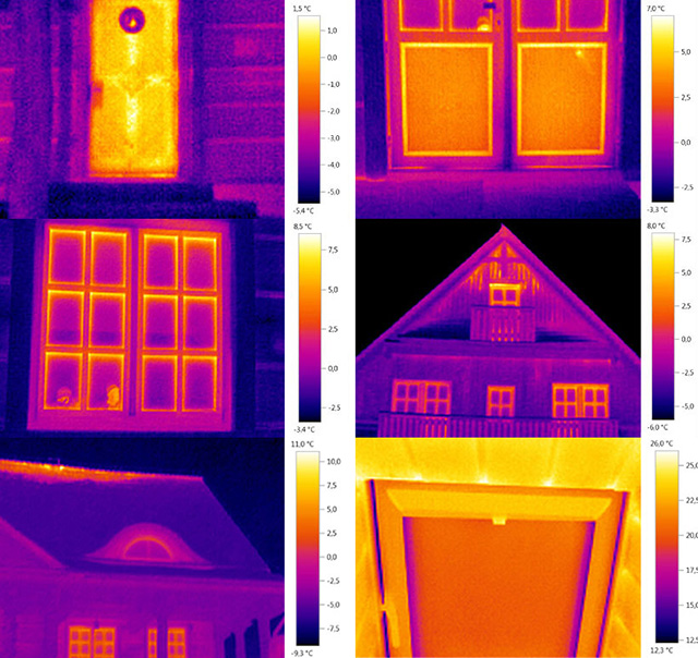 Тепловизор, тепловизионное обследование, термограмма, монтаж окон 