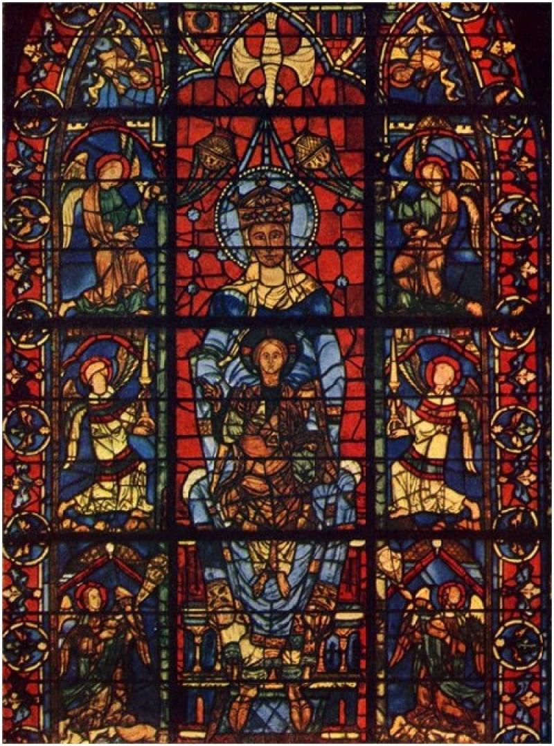 Фото: Витраж Notre Dame de la Belle Verrere