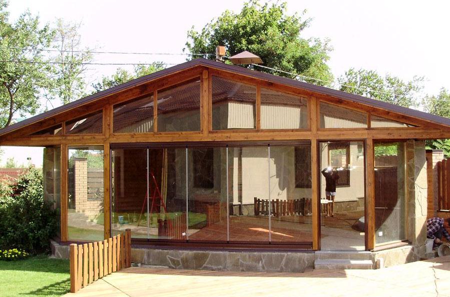 Остекление крыльца 