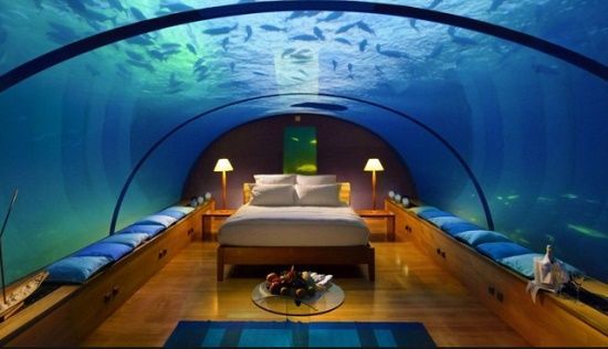 Фото: пример возможного остекления подводного дома с панорамным видом, © 