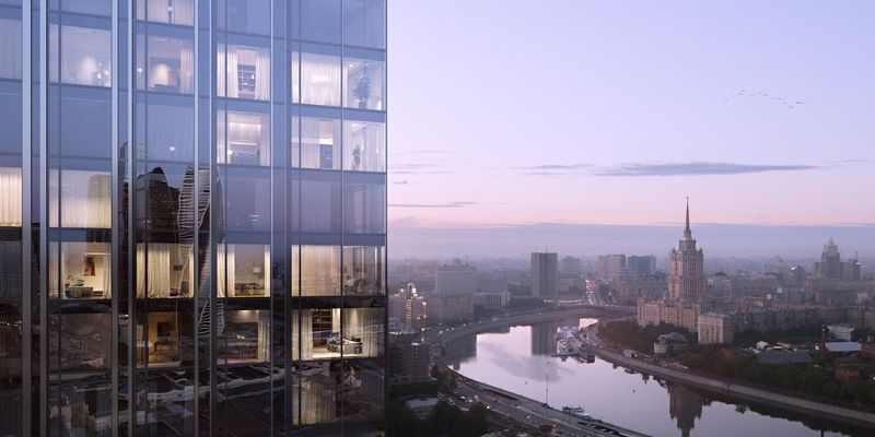 Фото: по проекту в каждой квартире предусмотрено панорамное остекление небоскребов Capital Towers с использованием инновационного стекла AGC* 