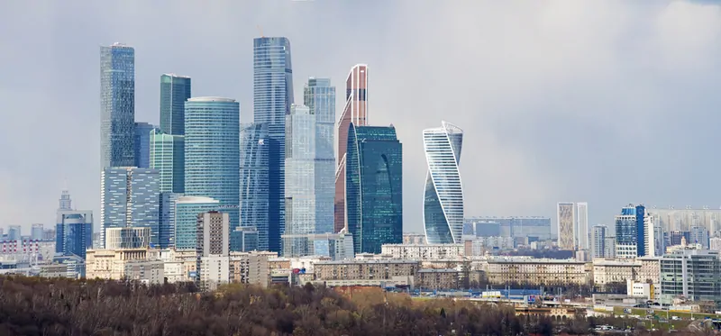 Фото: комплекс небоскребов Москва-Сити, © 