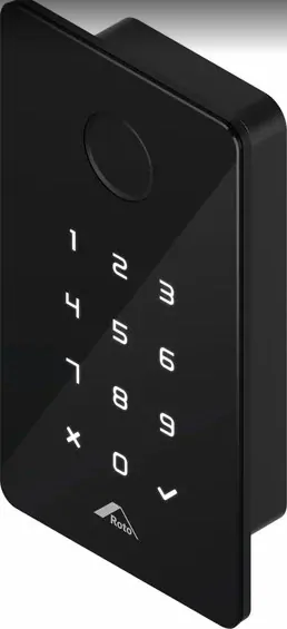 ZKS Eneo «4 в 1» обладает степенью внешней защиты IP66. Управляется через смартфон с помощью скана отпечатка пальца, RFID-системы или ввода код-пароля. © Roto 