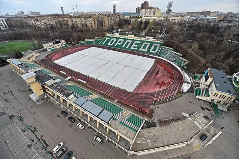 Фото: стадион Торпедо в Москве до реконструкции, © stroi.mos.ru