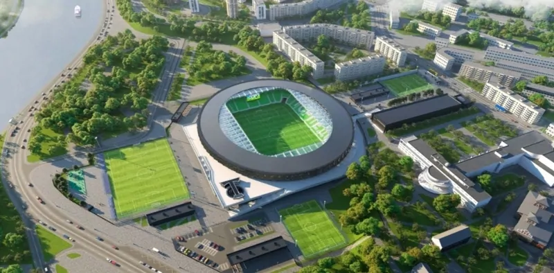Фото: вид сверху на стадион Торпедо в Москве (проект), © archsovet.msk.ru