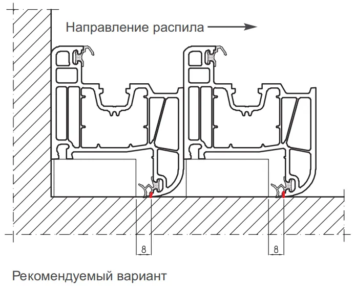 Фото: фрагмент из технического документа системодателя – производителя профиля, 