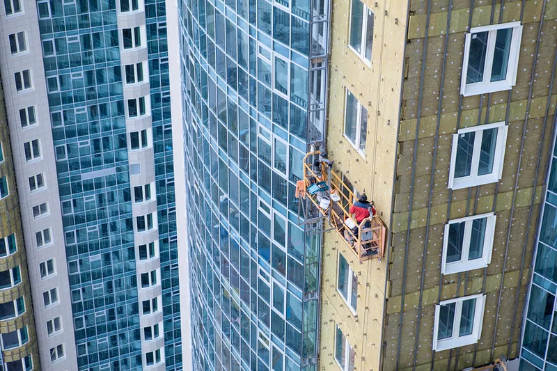 Навесной вентилируемый фасад. © Фотобанк Лори 