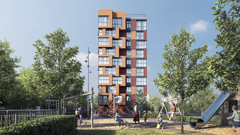 Жилой комплекс «Дом на Энгельса», фото © ДИСК