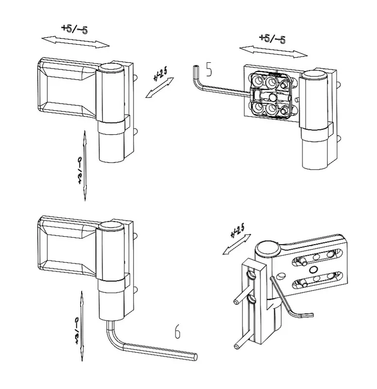 Инструкция по монтажу для петель Novoline Comfort KTS, © SSK Industry
