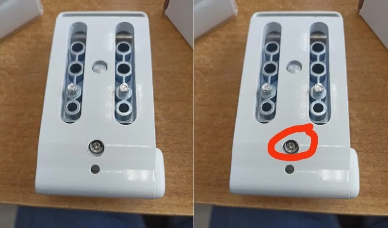 Винт фиксирующий крышку петли, © SSK Industry