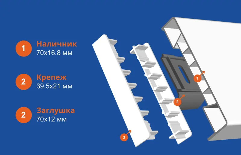 Фото: Наличник Комфорт THERMO PRO и комплектующие © Warmex 