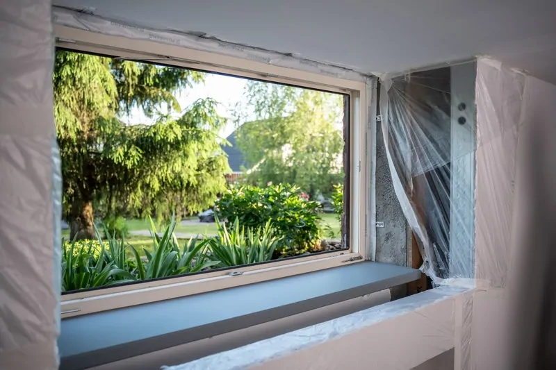 Полностью обновленный монтажный шов окна и новый подоконник © oкnamedia 