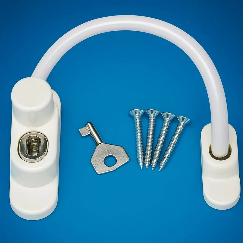 Замок детский блокирующий AIR LOCK,  со стальным тросом. © ЕТС ГРУПП  