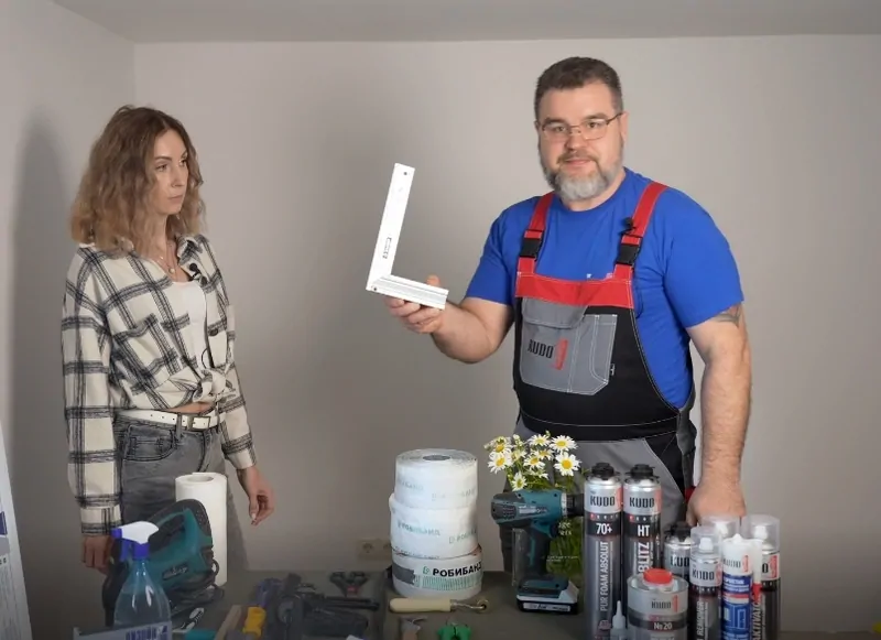 Инструменты и материалы для установки подоконника, © oknamedia