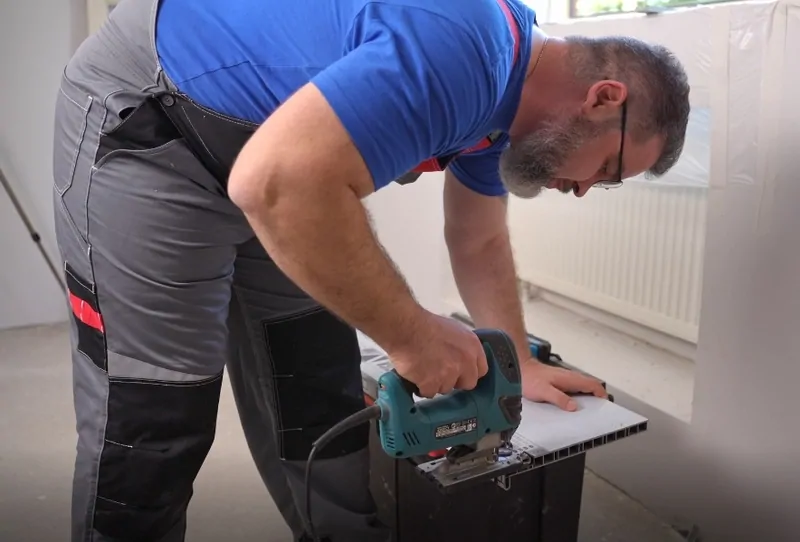 Раскрой подоконника по длине, © oknamedia 