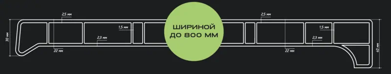 Профиль подоконника MELKE LINIA и CENTUM. © ЕТС Групп 