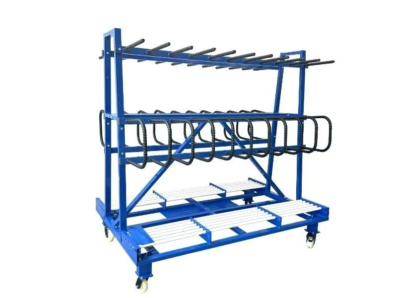 Транспортная тележка для заготовок ПВХ и алюминиевых окон. © ЕТС Групп 