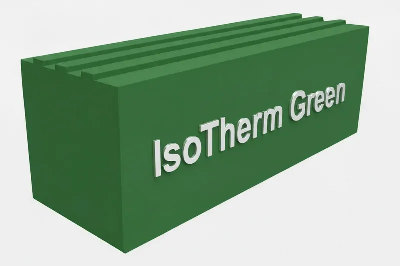 Цокольный профиль IsoTherm Green на высокоплотного полиуретана.© ЕТС Групп 