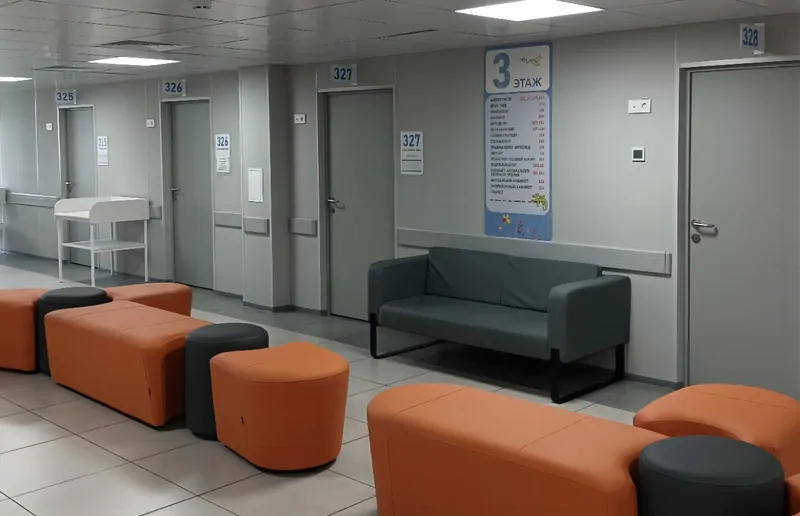 180 дверей AquaDoor в Областной детской клинической больнице в Нижнем Новгороде. 