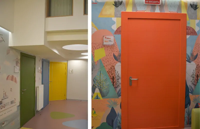 Детская поликлиника "УГМК - Здоровье" в Екатеринбурге.  © AquaDoor 