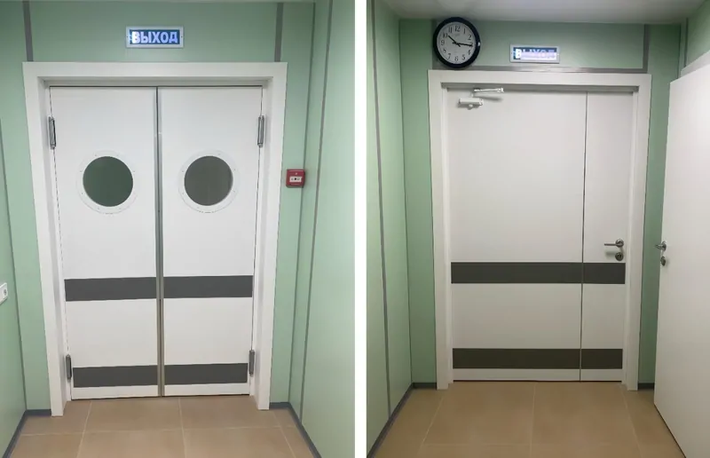 82 дверных блока AquaDoor в Хирургическом отделении СООД (Свердловский областной онкологический диспансер). © AquaDoor 