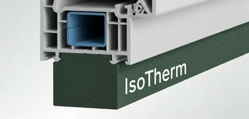 Теплый подставочный профиль для пластиковых окон IsoTherm Green. © ЕТС Групп 