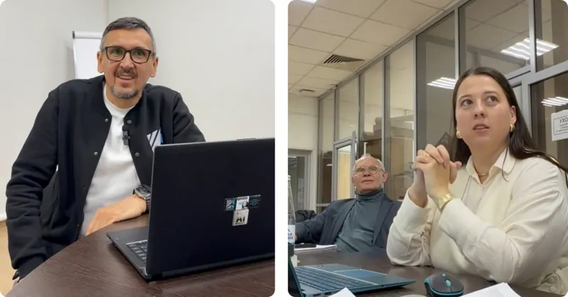 Фото: Директор департамента развития бренда АЛРОКС Леонид Расулов и Директор по Маркетингу  - Татьяна Головина © АЛРОКС 