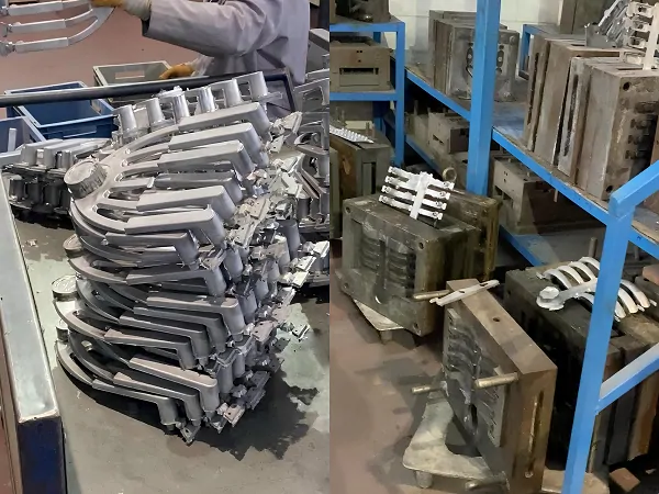 Процесс литья ручки и планки, © SSK Industry 