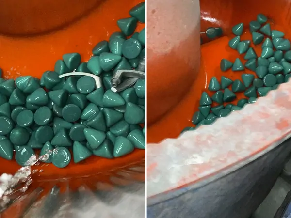 Обработка после литья с помощью камней и центрифуги, © SSK Industry 