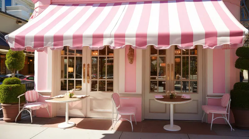 Локтевая маркиза в уличном кафе. © Фотобанк Лори 