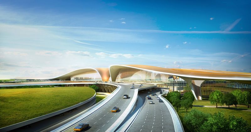 Фото: транспортное сообщение аэропорта Дасин с Пекином 